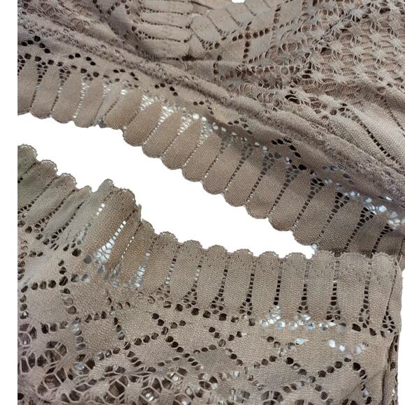 Mocha lace bralette and panty set womans  S M L - Picture 2 of 7